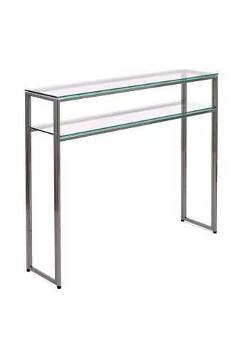 Консольный стол 1042-CS clear серебряный AllConsoles 100x25x80
