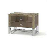 Тумба зеркальная с ящиками Ромни, бронза 60*50*80 см
