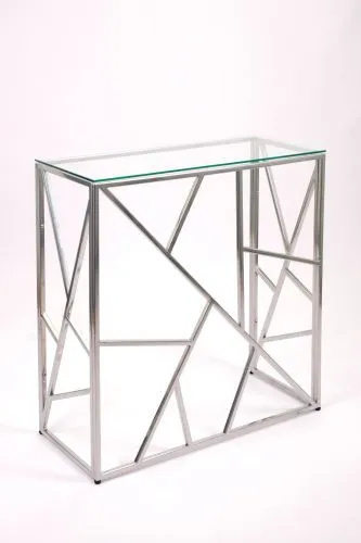 Консольный стол 1053-CS clear серебряный AllConsoles 80x35x80 фото 4