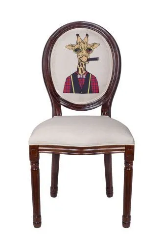 Мягкий стул – медальон Volker giraffe 95*53*50 см
