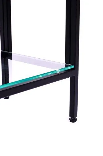 Консольный стол 1082-CB clear черный муар AllConsoles 100x25x80 фото 2