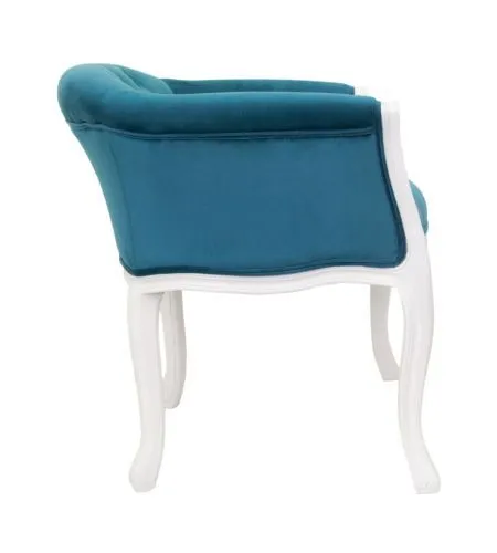 Кресло KANDY BLUE+WHITE, голубой фото 2