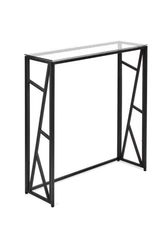 Консольный стол 1104-CB clear черный муар AllConsoles 80x25x80 фото 2