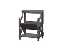 Газетница напольная деревянная RMF из массива, орех 64*32*45 см