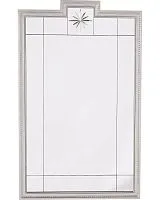 Зеркало настенное в раме Комо silver, серебро 107x65х4 cм
