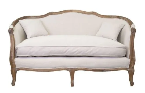 Диван двухместный Darcy 2 бежевый лен