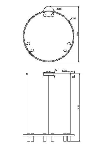 Подвесной светильник Maytoni MOD102PL-L42WK фото 11