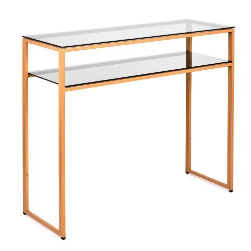 Консольный стол 1041-CG grey золотой AllConsoles 100x35x80