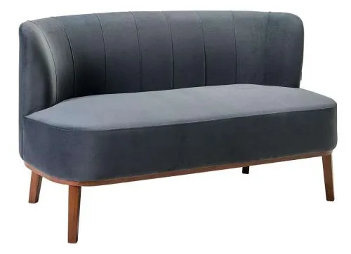 Диван в скандинавском стиле Diag grey 75*62*132 см фото 4
