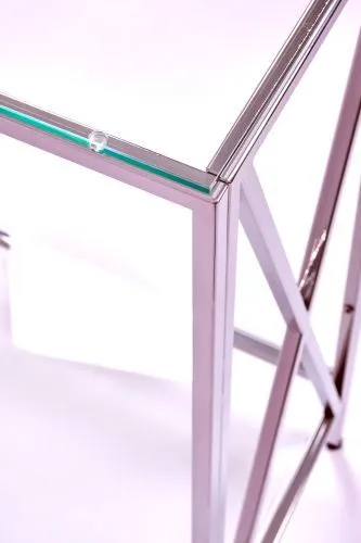 Консольный стол 1031-CS clear серебряный AllConsoles 100x35x80 фото 2