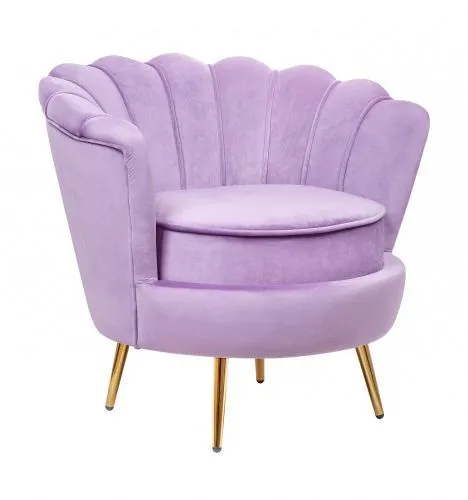 Кресло ракушка фиолетовое Pearl purple 75*75*85 см фото 2