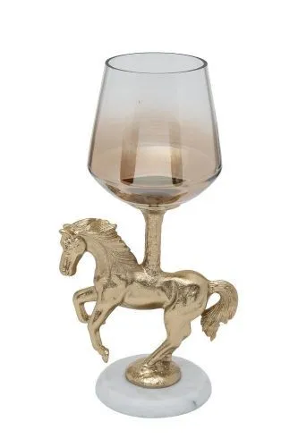 69-21004 Подсвечник декоративный "Лошадь (Horse)" 17*12*33см