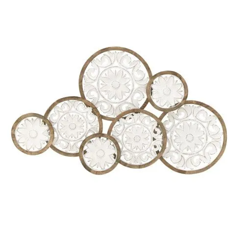 Декор настенный CIRCLES из дерева 110*7*68 см