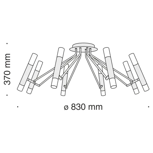 Потолочный светильник Maytoni MOD620CL-16B фото 5