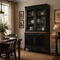 Буфет Belveder прованс ST9132N черный, 91*42*124 см