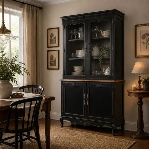 Буфет Belveder прованс ST9132N черный, 91*42*124 см