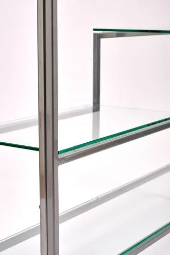 Консольный стол 1012-CS clear серебряный AllConsoles 100x25x80 фото 4