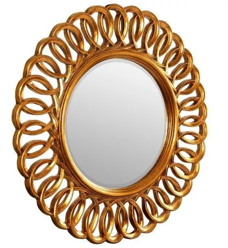 Круглое зеркало в раме Kimberly Gold фото 2