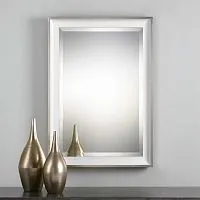Настенное прямоугольное зеркало в серебряной раме Lahvahn Uttermost 86*5*60 см
