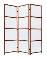 Ширма из дерева и акрила 3 панели, цвет орех 132×2×180 см