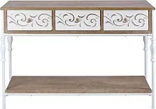 Консоль с 3 ящиками и полкой 120х40х80см