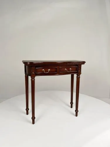 Консоль с ящиками из массива T026 орех, 80х35х78 см фото 7
