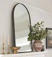 Зеркало настенное в тонкой черной раме Arch M Black (Арч) 97*60 см
