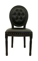 Стул медальон Volker button black