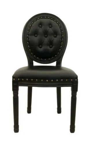 Стул медальон Volker button black