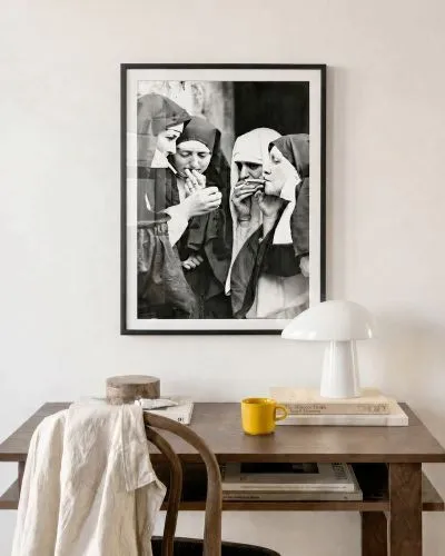 Постер "Nuns smoking"
