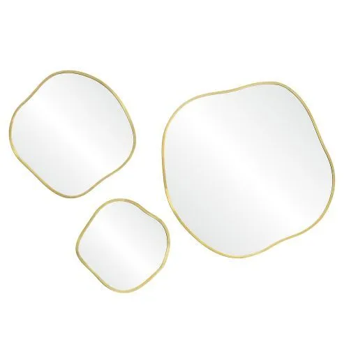 Organic S Gold Зеркало в тонкой раме Smal фото 2