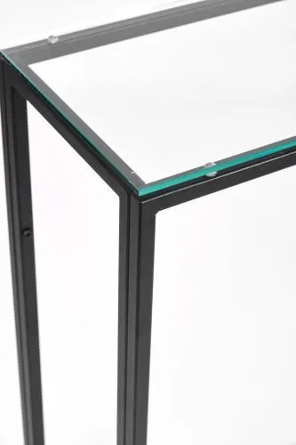 Консольный стол 1074-CB clear черный муар AllConsoles 80x25x80 фото 3