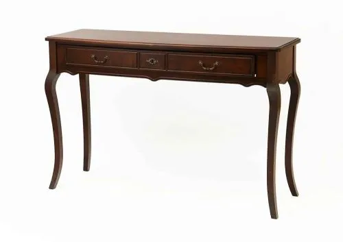 Консоль с ящиками из массива 2704 орех, 120х42х78 см