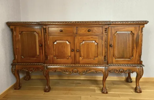 Буфет Чиппендейл из массива SBCP183-M орех, 183х48х97 см фото 2