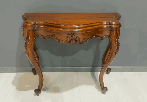 Консоль резная из массива HTSB-M орех, 100х46х76 см фото 7