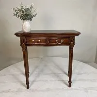 Консоль с ящиками из массива T026 орех, 80х35х78 см