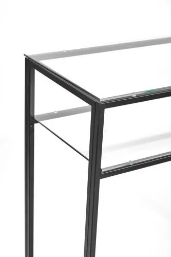 Консольный стол 1043-CB clear черный муар AllConsoles 80x35x80 фото 3