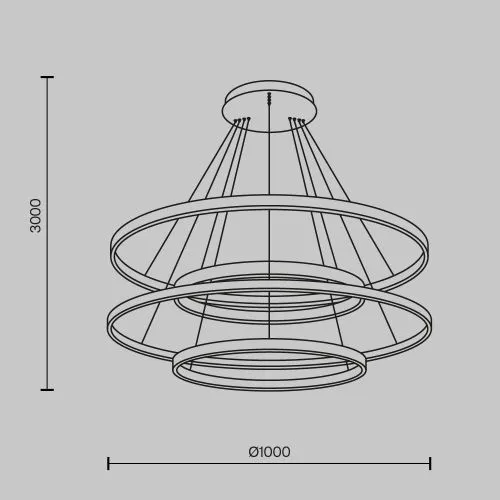 Подвесной светильник Maytoni MOD058PL-L174BK фото 8