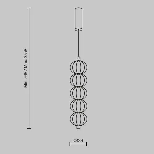 Подвесной светильник Maytoni MOD216PL-L10G3K фото 18