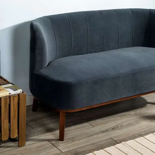 Диван в скандинавском стиле Diag grey 75*62*132 см фото 5