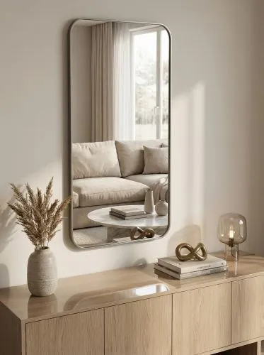 Smart L Silver Зеркало в тонкой раме фото 3