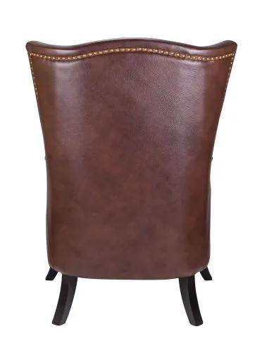 Кресло кожаное с ушами Chester leather фото 2