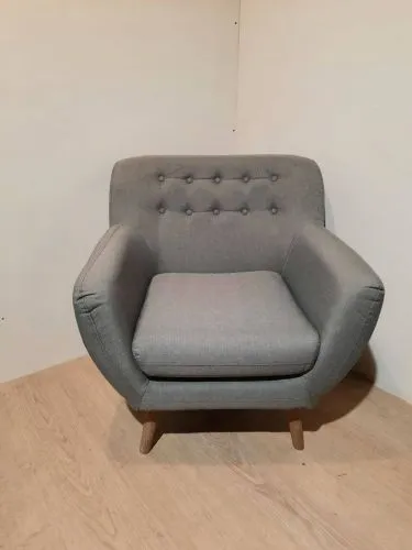 Кресло мягкое FULLER GREY серый фото 9