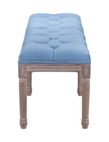 Банкетка большая в стиле прованс Kina middle light blue фото 4