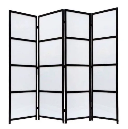 Ширма из дерева и акрила 4 панели, цвет венге 176×2×180 см