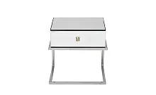 KFG131 Тумба зерк. с ящиком каркас н/ж сталь хром 50*40*50см