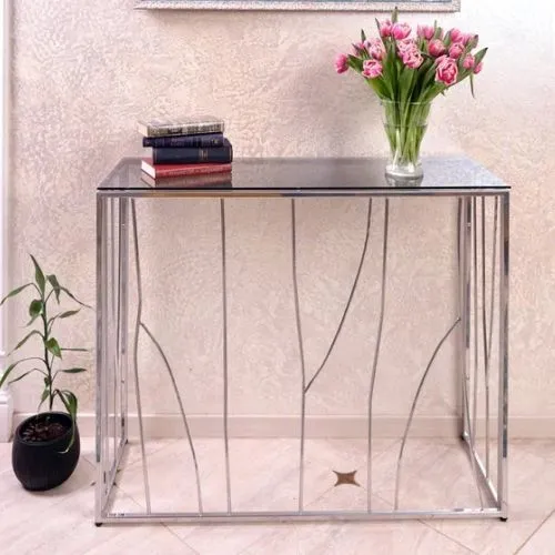 Консольный стол 1021-CS grey серебряный AllConsoles 100x35x80 фото 10