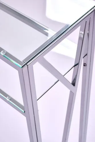 Консольный стол 1094-CS clear серебряный AllConsoles 80x25x80 фото 2