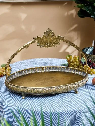 Блюдо с ручкой Эфиопия 54х32х39см фото 4