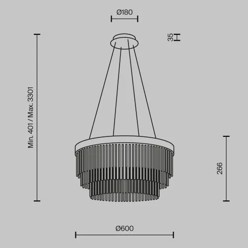 Подвесной светильник Maytoni MOD486PL-L38BSK фото 9